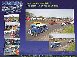 Mendips Raceway Spot the Car and WIN