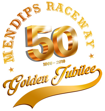 Mendips Raceway Golden Jubilee Logo