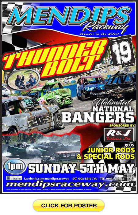 Poster Thunderbolt 19 Weekend Sun 5th Mon 6th May 2019